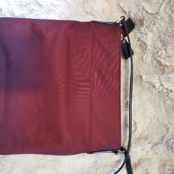 FLAWLESS!!Michael Kors, Maroon Kelsey Nylon Crossbody - Picture 6 of 8